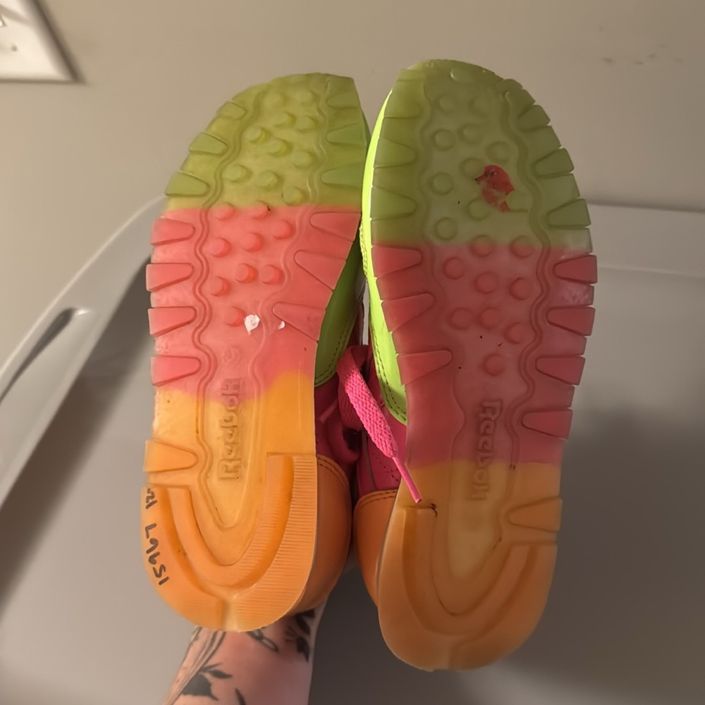 Neon Reebok Sneakers - Picture 4 of 6
